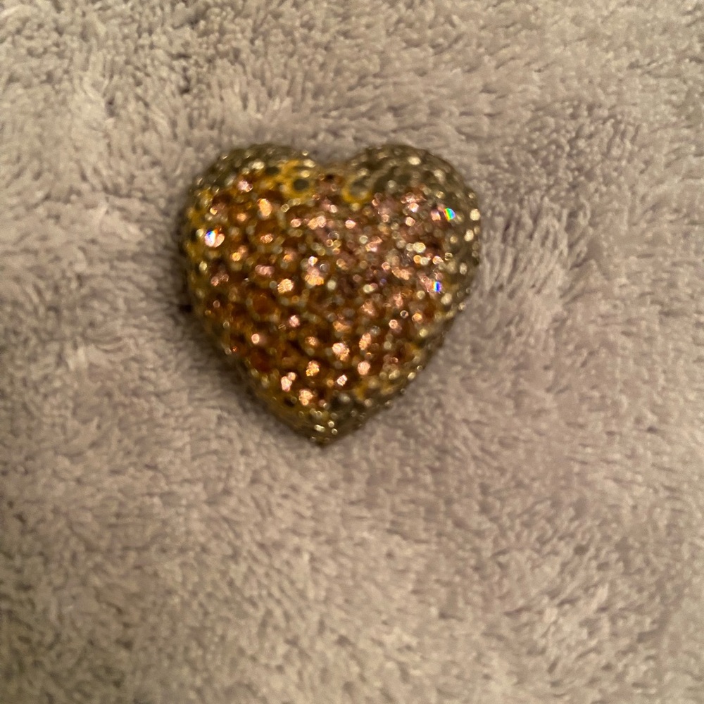 Sparkling Heart Brooch